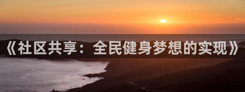 《社区共享：全民健身梦想的实现》
