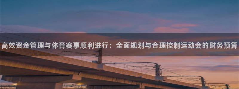 高效资金管理与体育赛事顺利进行：全面规划与合理控制运动会的财务预算