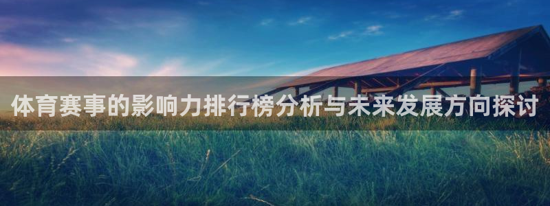 体育赛事的影响力排行榜分析与未来发展方向探讨